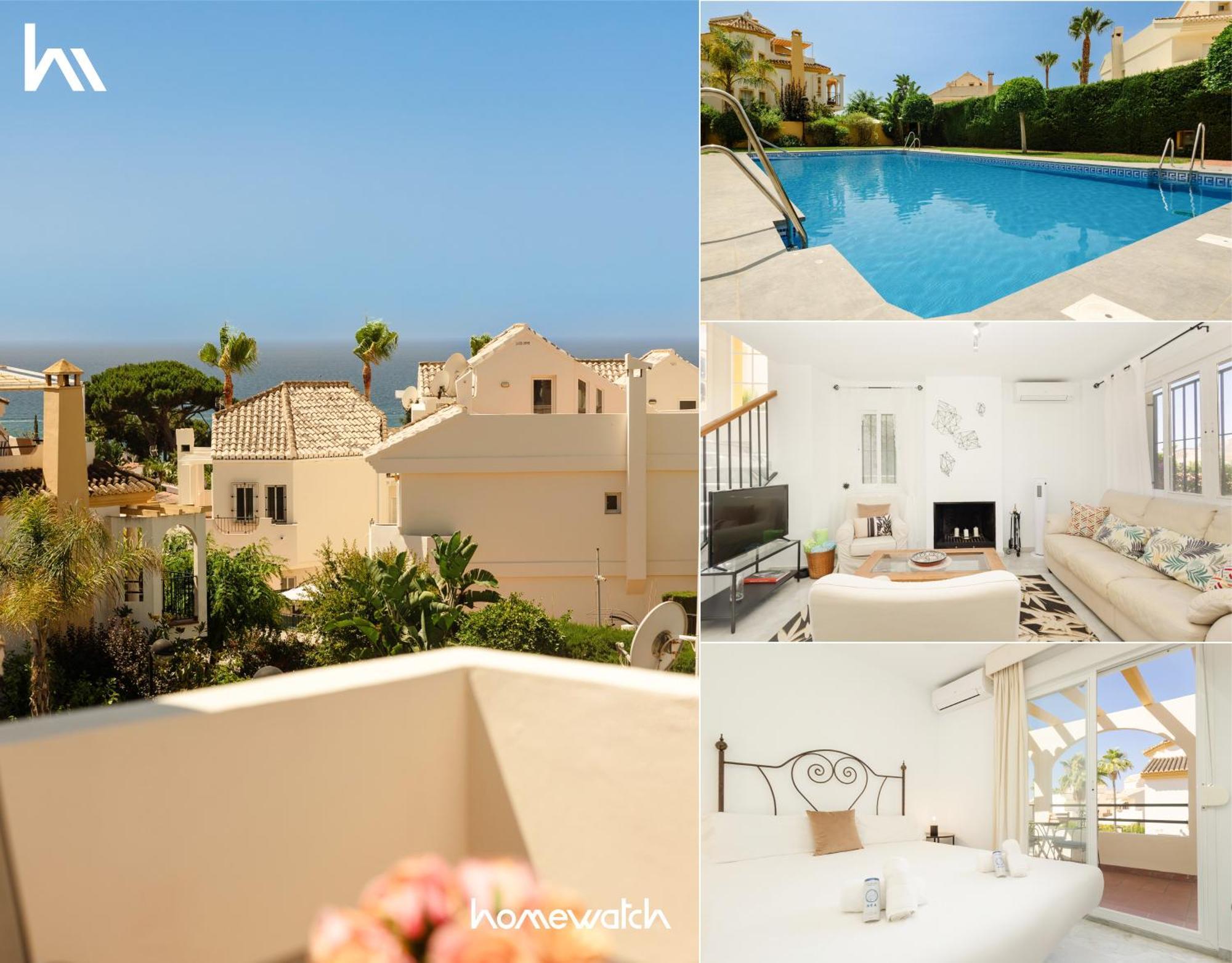 Beautiful Townhouse Walking Distance To The Beach In Costabella, มาร์เบยา ภายนอก รูปภาพ